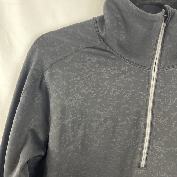 Lululemon Run to Reset 1/2 Zip in Speckle Emboss Black Women's Size L - Picture 3 of 13